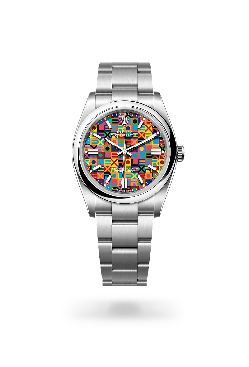 Rolex Oyster Perpetual 36 in Oyster, 36 mm, Oystersteel at The Hour Glass