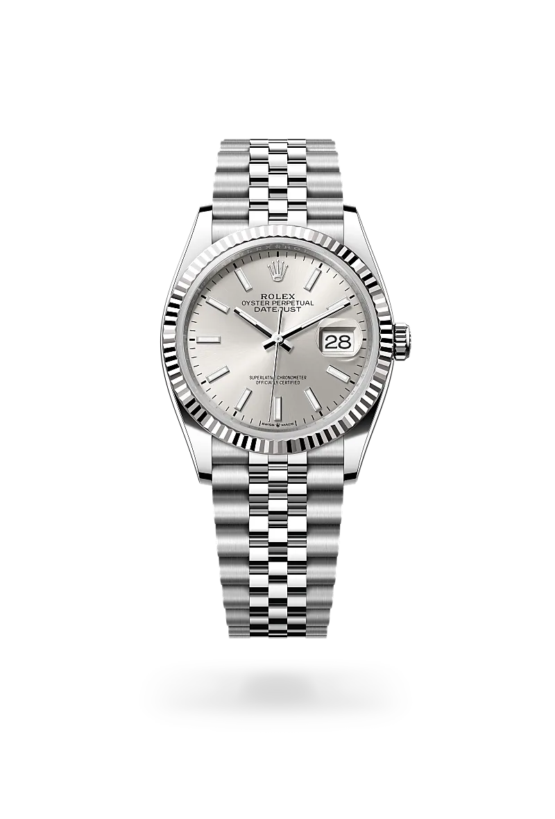 Rolex Datejust 36 in White Rolesor - combination of Oystersteel and white gold, M126234-0013 - The Hour Glass