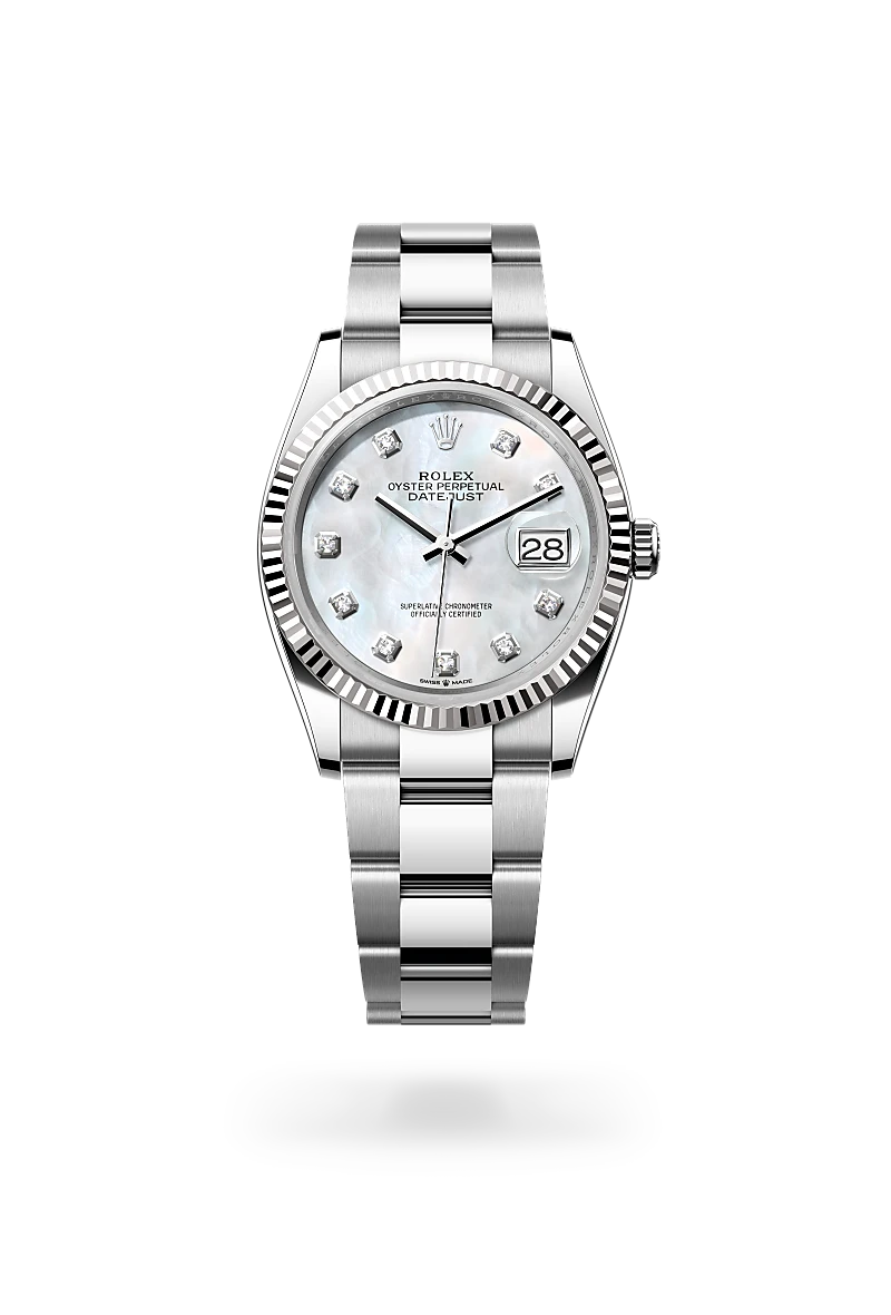 Rolex Datejust 36 in White Rolesor - combination of Oystersteel and white gold, M126234-0020 - The Hour Glass
