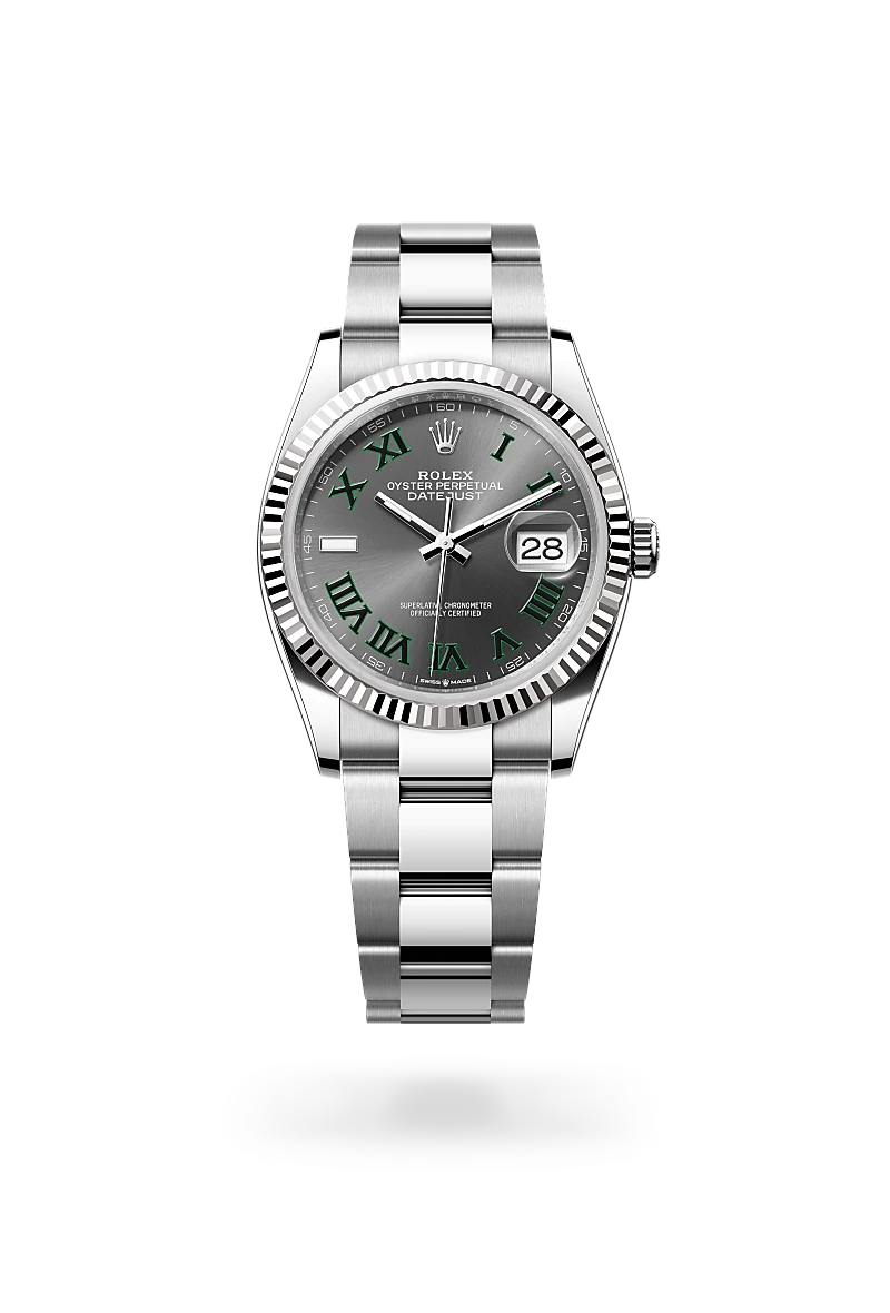 Rolex Datejust 36 in White Rolesor - combination of Oystersteel and white gold, M126234-0046 - The Hour Glass
