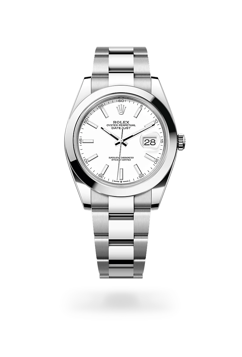 Rolex Datejust 41 in Oyster, 41 mm, thép Oystersteel at The Hour Glass
