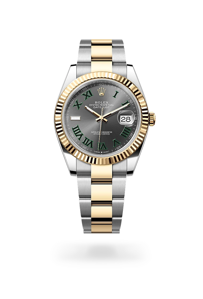 Rolex Datejust 41 in Oyster, 41 mm, thép Oystersteel và vàng kim at The Hour Glass