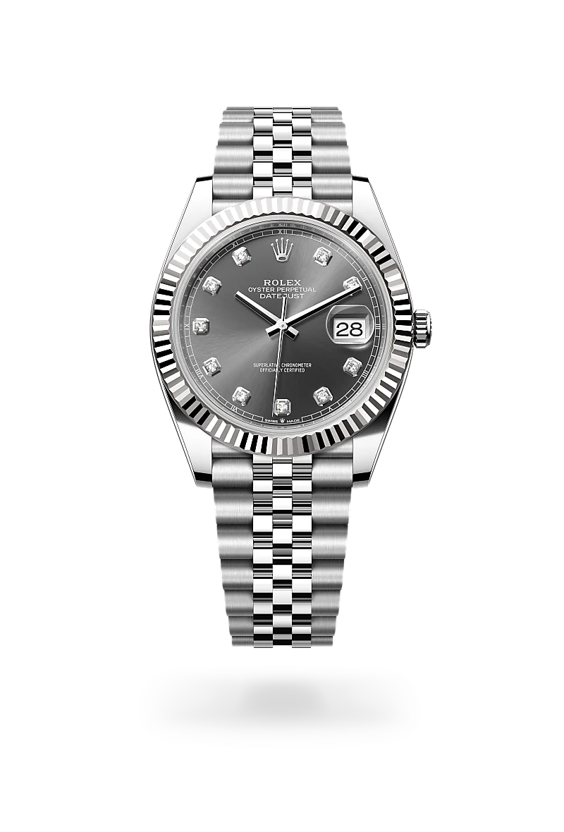 Rolex Datejust 41 in White Rolesor - combination of Oystersteel and white gold, M126334-0006 - The Hour Glass