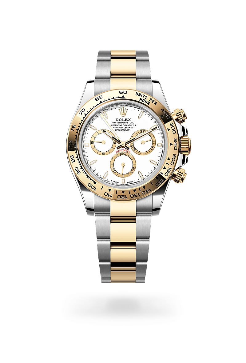 Rolex Cosmograph Daytona in Oyster, 40 mm, Oystersteel and yellow gold at The Hour Glass