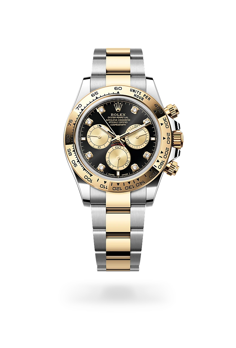 Rolex Cosmograph Daytona in Oyster, 40 mm, Oystersteel and yellow gold at The Hour Glass