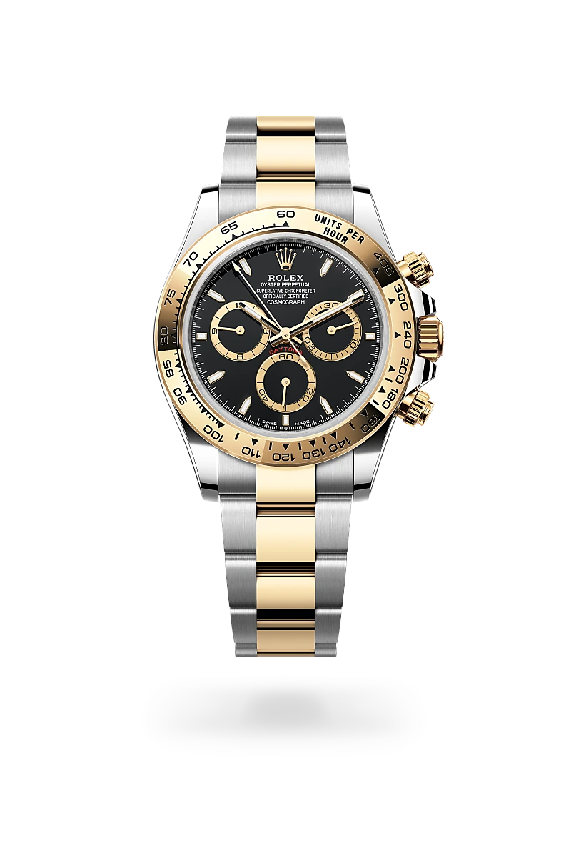 Rolex Cosmograph Daytona in Oyster, 40 mm, Oystersteel and yellow gold at The Hour Glass