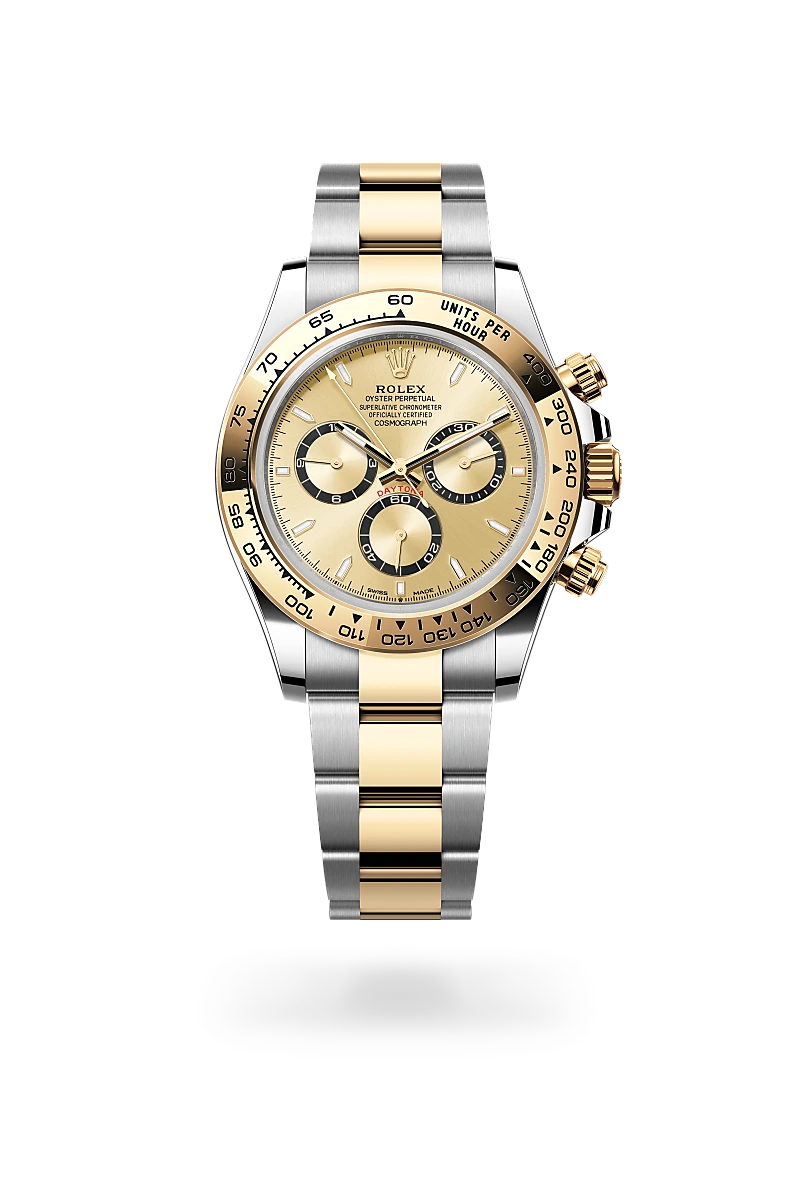 Rolex Cosmograph Daytona in Oyster, 40 mm, Oystersteel and yellow gold at The Hour Glass
