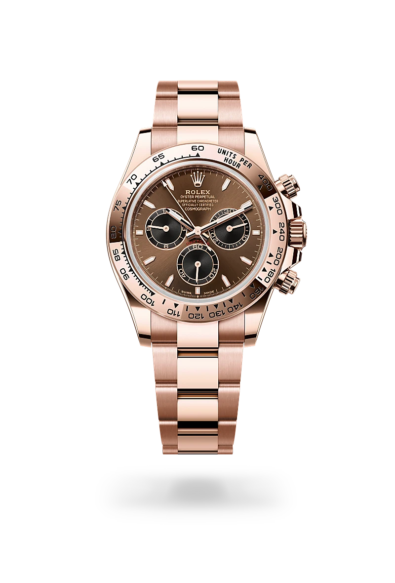 Rolex Cosmograph Daytona in Oyster, 40 mm, Everose gold at The Hour Glass