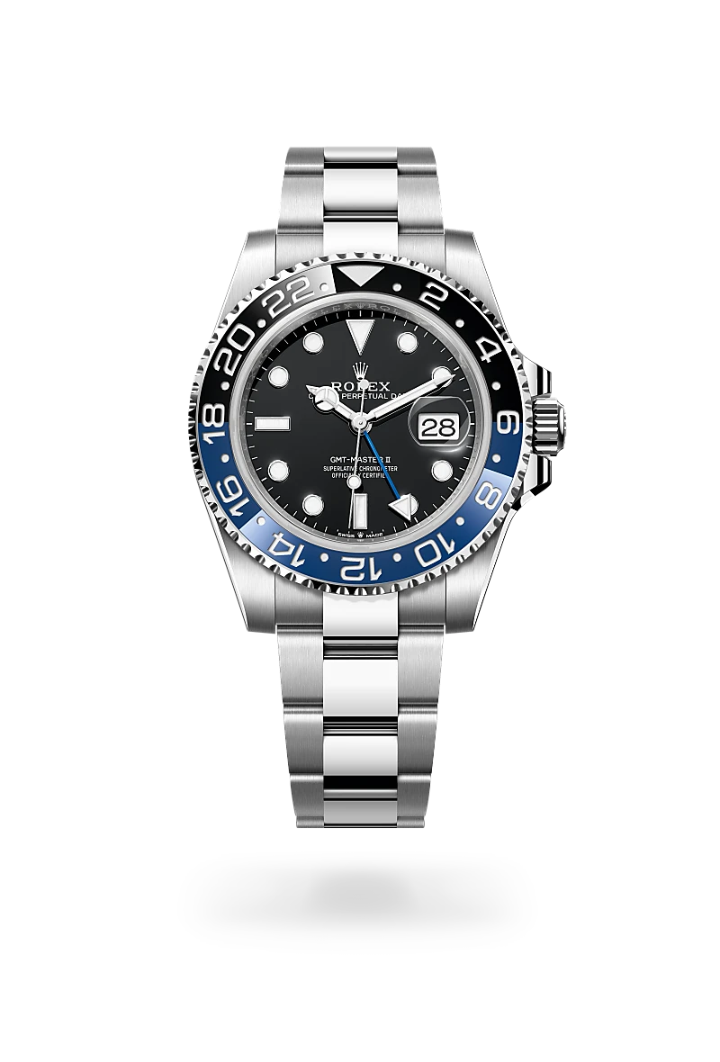Rolex GMT-Master II in Oyster, 40 mm, thép Oystersteel at The Hour Glass