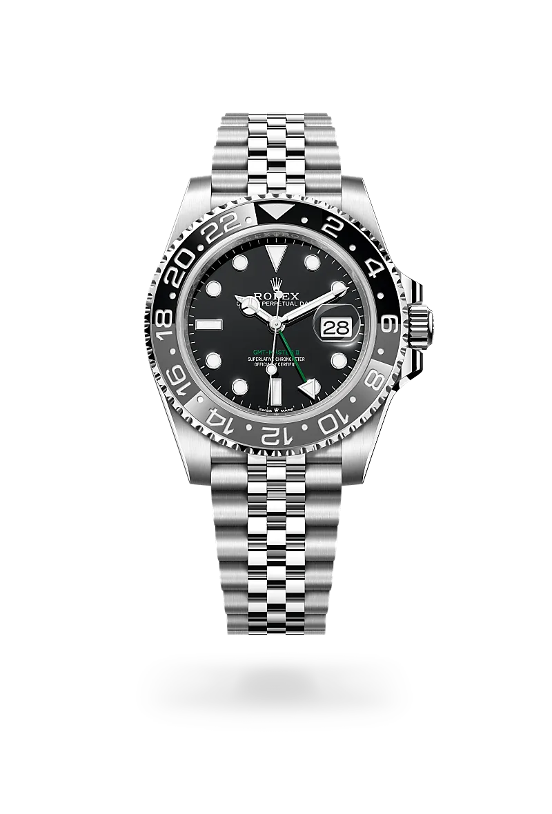 Rolex GMT-Master II in Oyster, 40 mm, thép Oystersteel at The Hour Glass