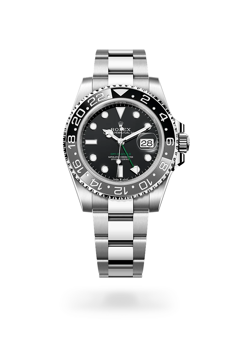 Rolex GMT-Master II in Oyster, 40 mm, thép Oystersteel at The Hour Glass