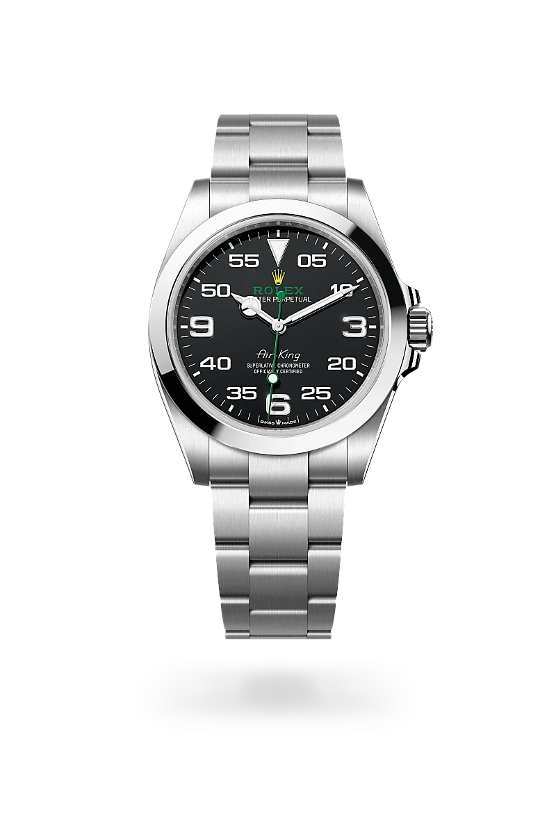 Rolex Air-King in Oyster, 40 มม., Oystersteel at The Hour Glass