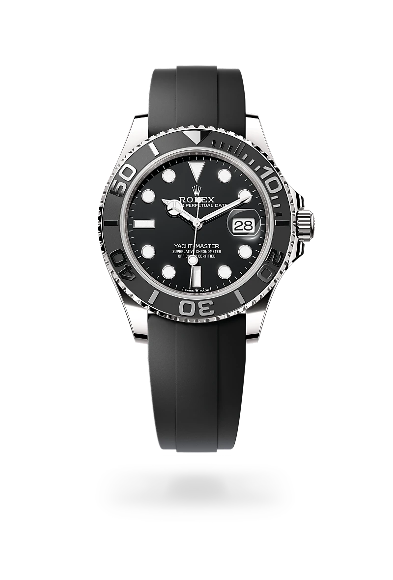 Rolex Yacht-Master 42 in Oyster, 42 mm, white gold at The Hour Glass