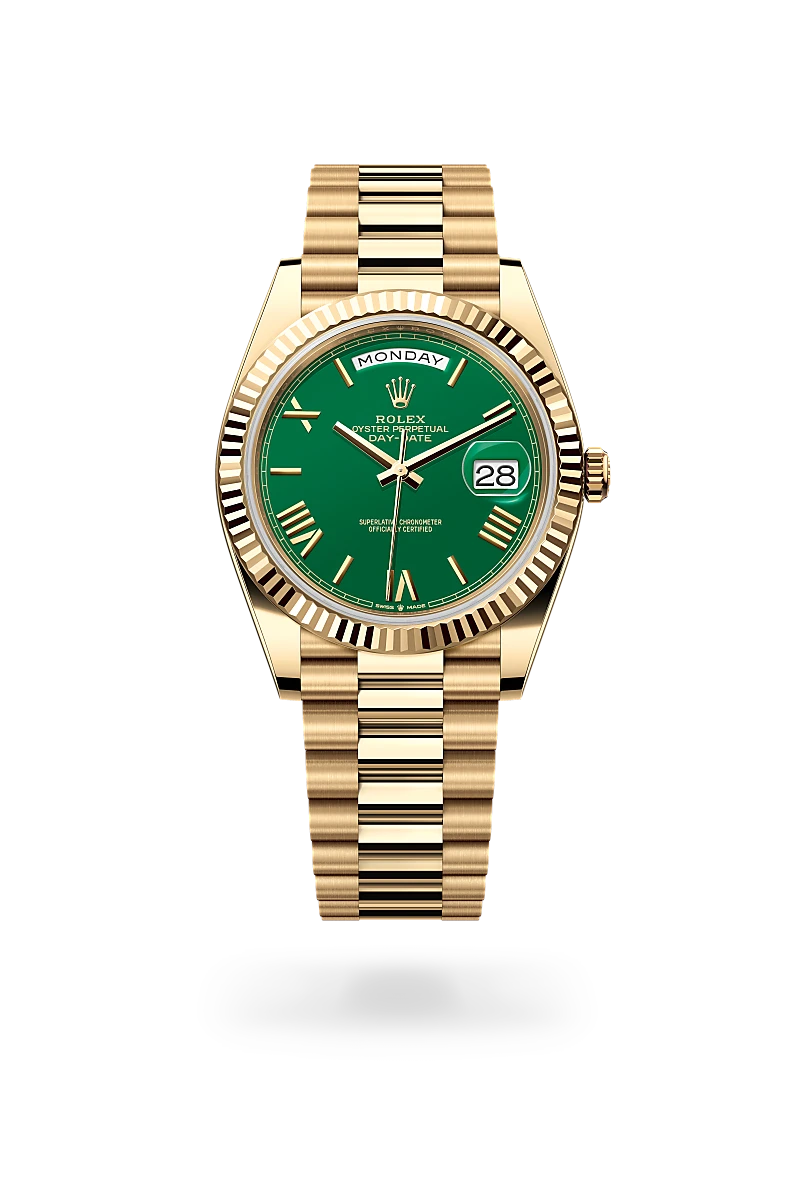 Rolex Day-Date 40 in Oyster, 40 mm, vàng kim at The Hour Glass