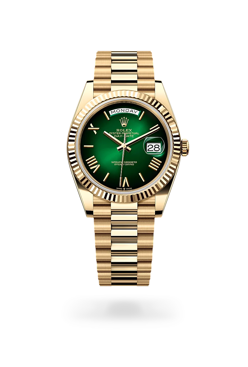 Rolex Day-Date 40 in Oyster, 40 mm, vàng kim at The Hour Glass