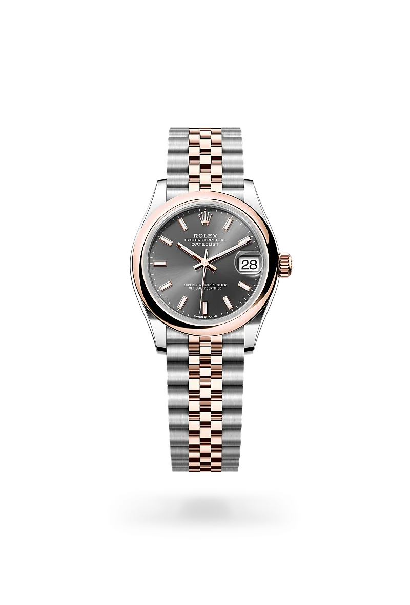Rolex Datejust 31 in Oyster, 31 mm, thép Oystersteel và vàng Everose at The Hour Glass