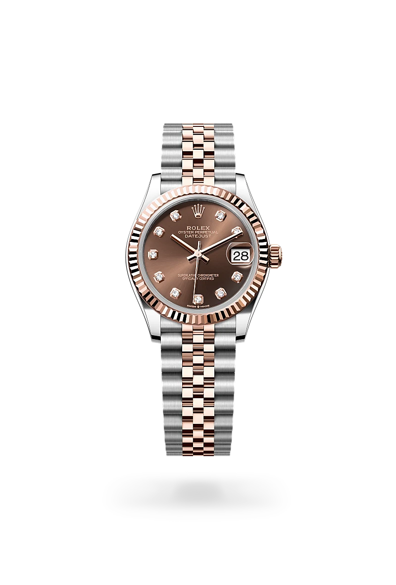 Rolex Datejust 31 in Oyster, 31 mm, thép Oystersteel và vàng Everose at The Hour Glass