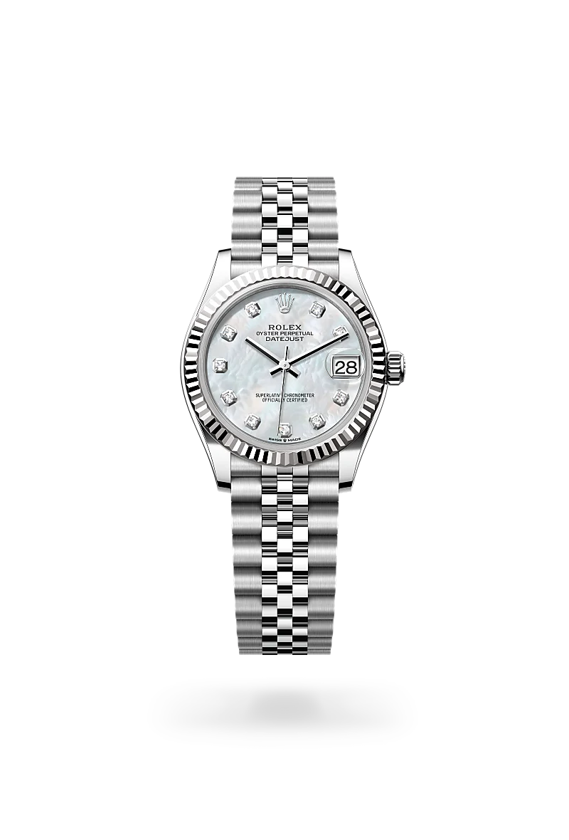 Rolex Datejust 31 in White Rolesor - combination of Oystersteel and white gold, M278274-0006 - The Hour Glass