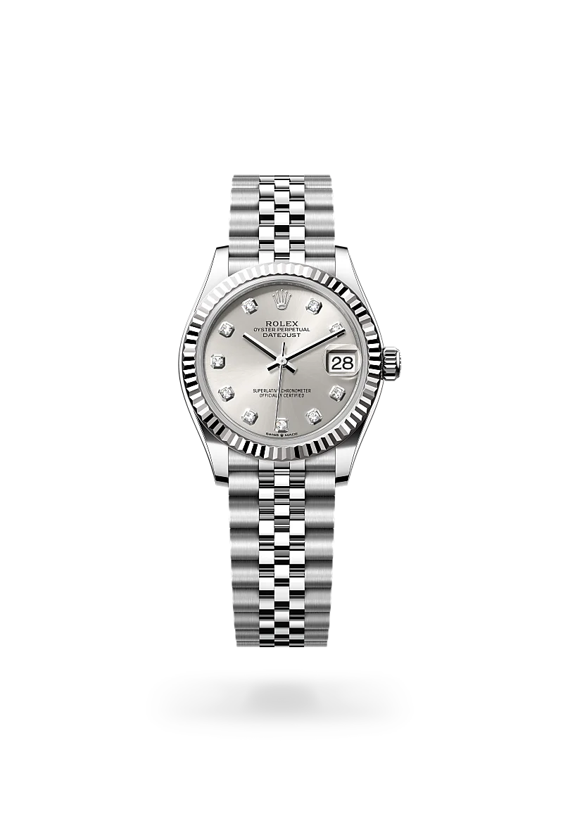 Rolex Datejust 31 in White Rolesor - combination of Oystersteel and white gold, M278274-0030 - The Hour Glass