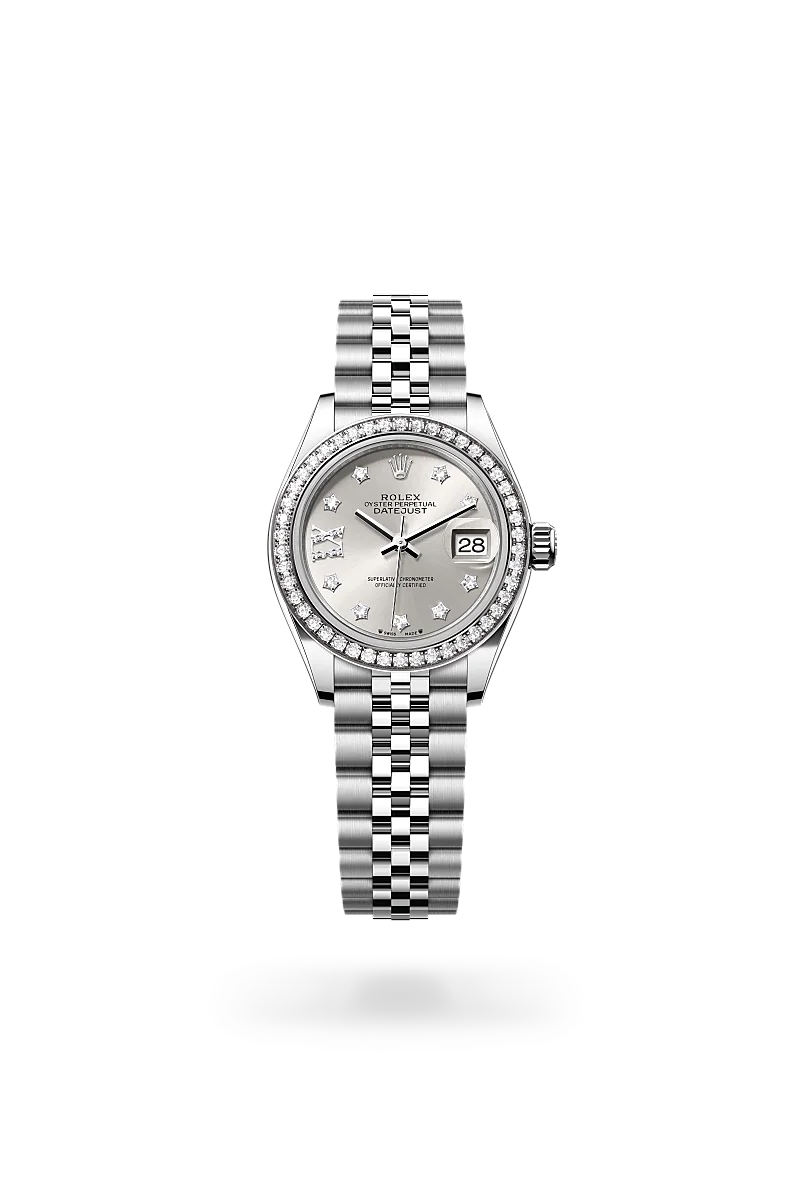 Rolex Lady-Datejust in White Rolesor - combination of Oystersteel and white gold, M279384RBR-0021 - The Hour Glass