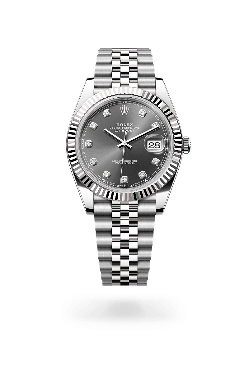 Rolex Datejust 41 in White Rolesor - combination of Oystersteel and white gold, M126334-0006 | The Hour Glass