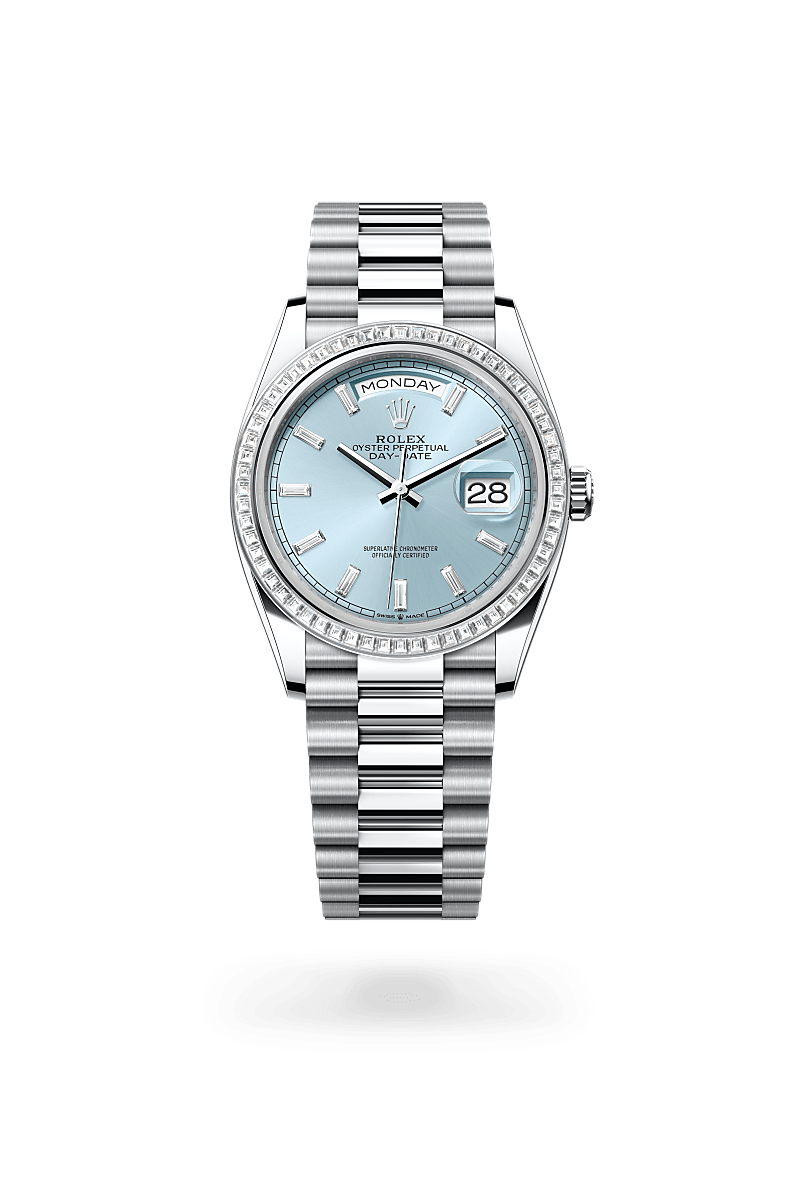 Rolex Day-Date 36 in Platinum, M128396TBR-0003 | The Hour Glass