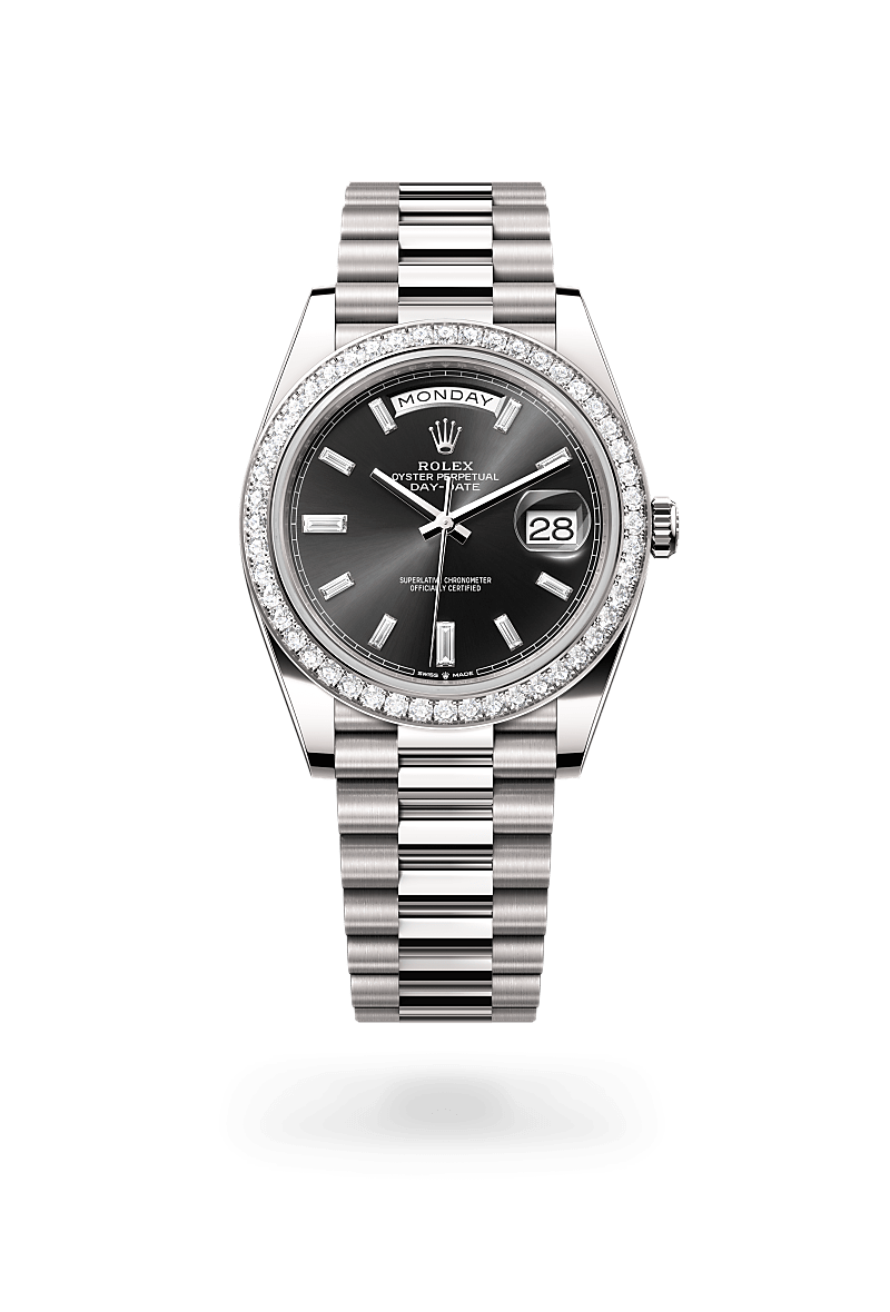 Rolex Day-Date 40 in 18 ct white gold, M228349RBR-0003 | The Hour Glass