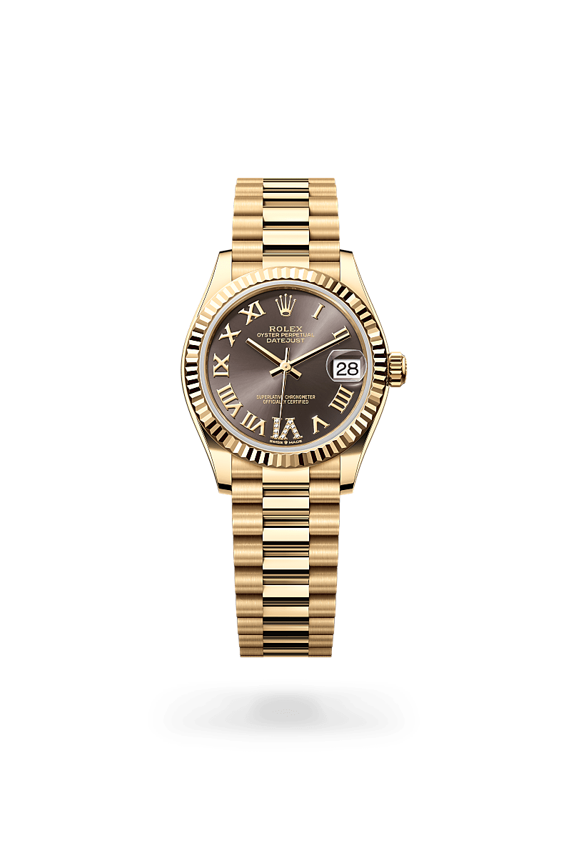 Rolex Datejust 31 in 18 ct yellow gold, M278278-0032 | The Hour Glass