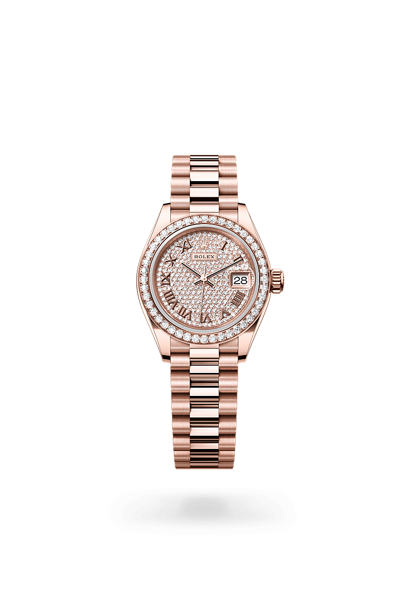 Rolex Lady-Datejust in 18 ct Everose gold, M279135RBR-0021 | The Hour Glass