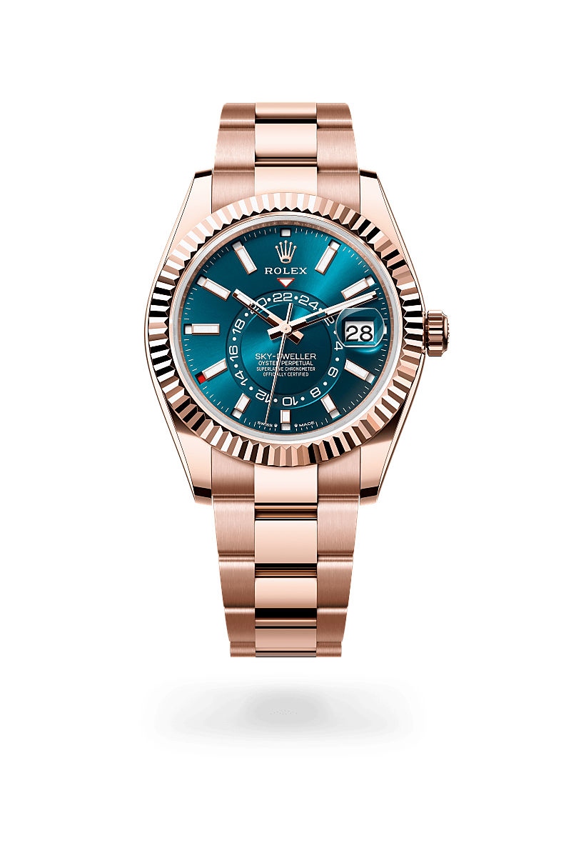 Rolex Sky-Dweller in 18 ct Everose gold, M336935-0001 | The Hour Glass