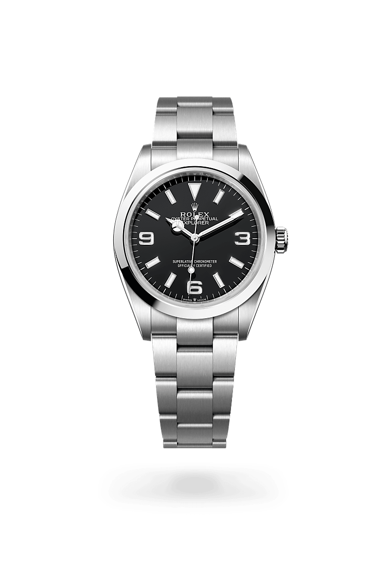 Rolex Explorer 36 in Oystersteel, M124270-0001 | The Hour Glass