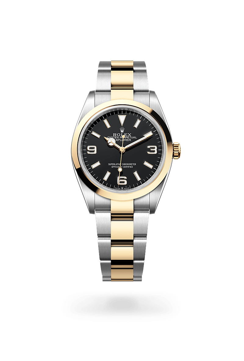 Rolex Explorer 36 in Yellow Rolesor - combination of Oystersteel and yellow gold, M124273-0001 | The Hour Glass