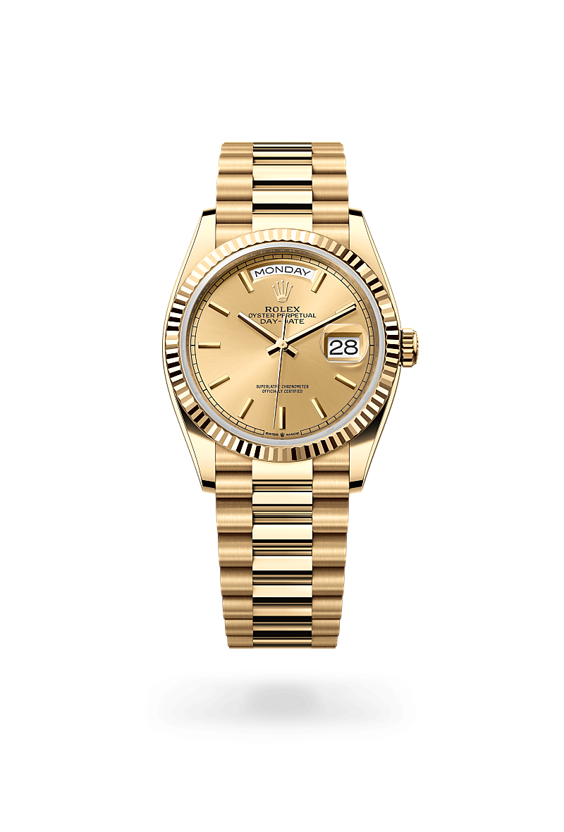 Rolex Day-Date 36 in 18 ct yellow gold, M128238-0045 | The Hour Glass