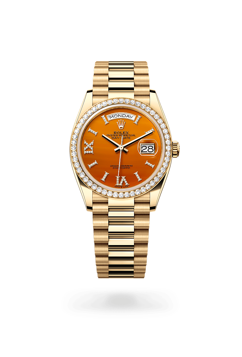 Rolex Day-Date 36 in 18 ct yellow gold, M128348RBR-0049 | The Hour Glass