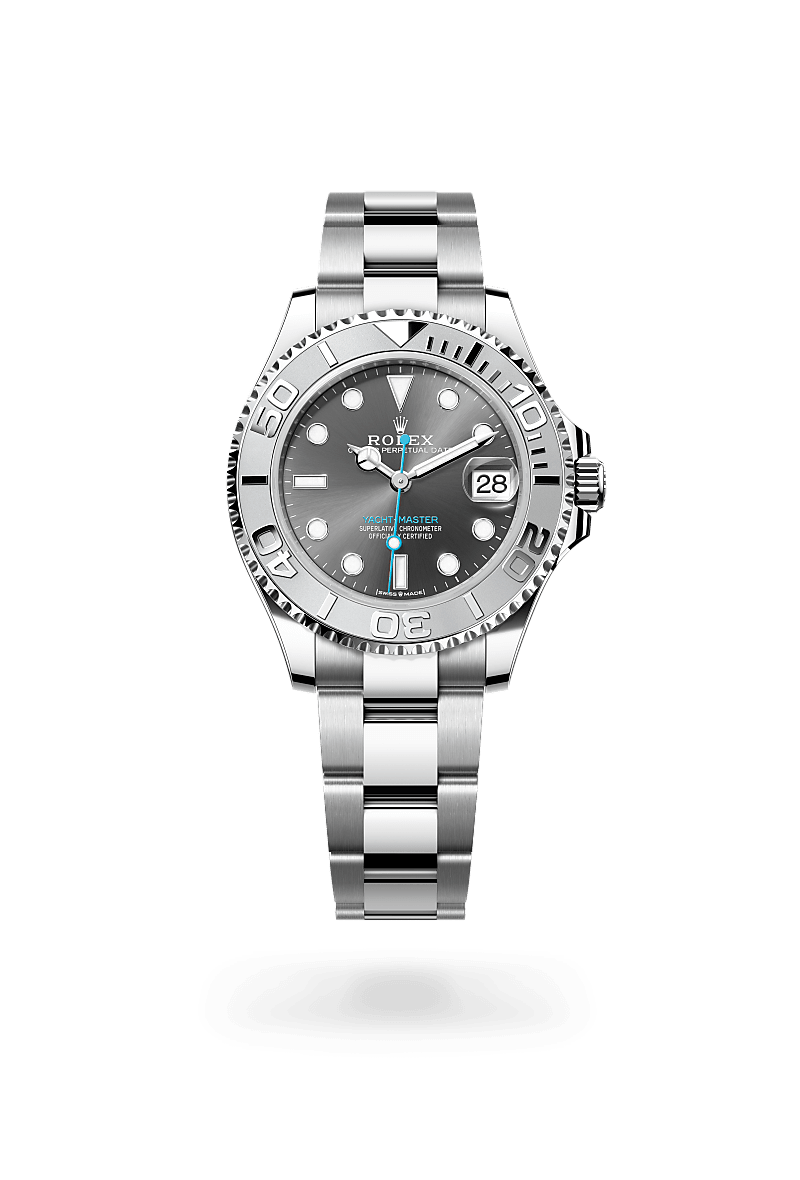 Rolex Yacht-Master 37 in Rolesium - combination of Oystersteel and platinum, M268622-0002 | The Hour Glass