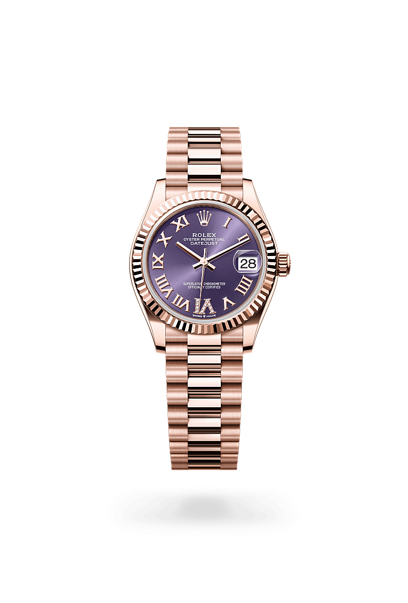 Rolex Datejust 31 in 18 ct Everose gold, M278275-0029 | The Hour Glass