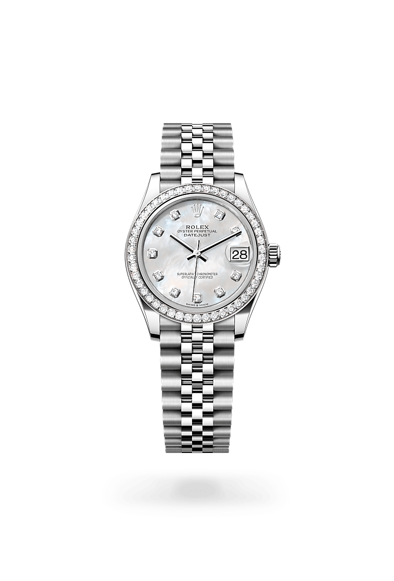 Rolex Datejust 31 in White Rolesor - combination of Oystersteel and white gold, M278384RBR-0008 | The Hour Glass