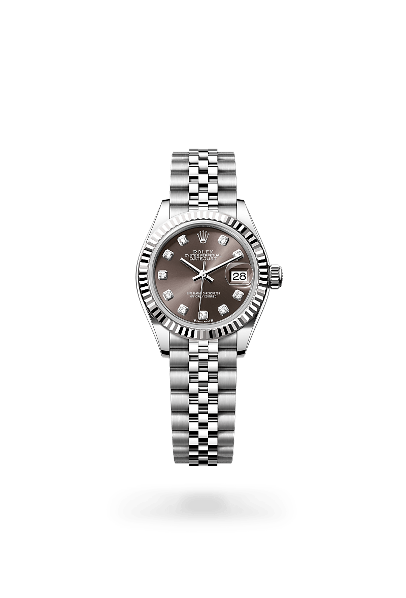 Rolex Lady-Datejust in White Rolesor - combination of Oystersteel and white gold, M279174-0015 | The Hour Glass