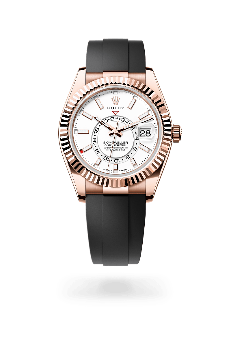 Rolex Sky-Dweller in 18 ct Everose gold, M336235-0003 | The Hour Glass