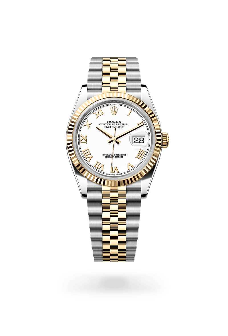 Rolex Datejust 36 in Oyster, 36 mm, Oystersteel and yellow gold at The Hour Glass