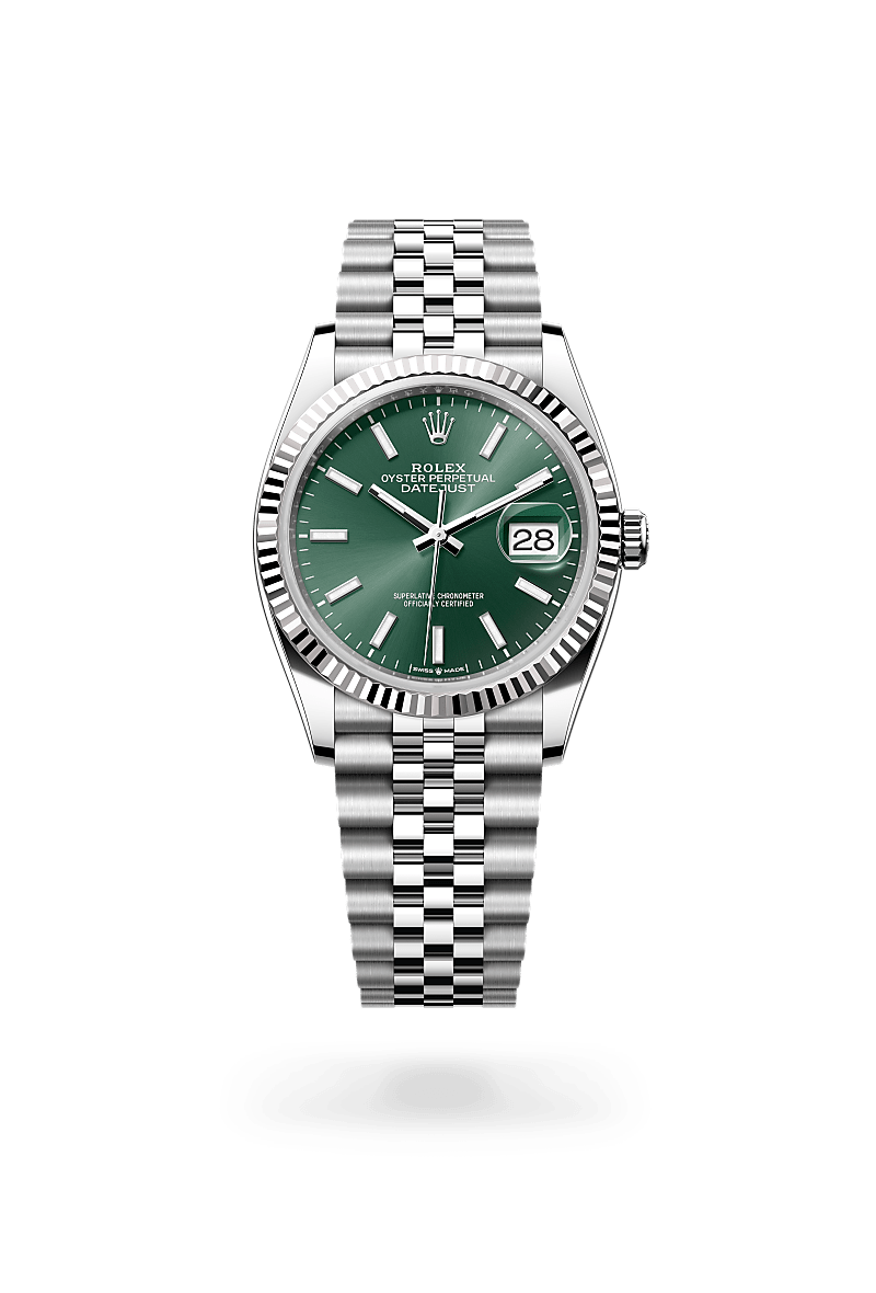 Rolex Datejust 36 in White Rolesor - combination of Oystersteel and white gold, M126234-0051 | The Hour Glass