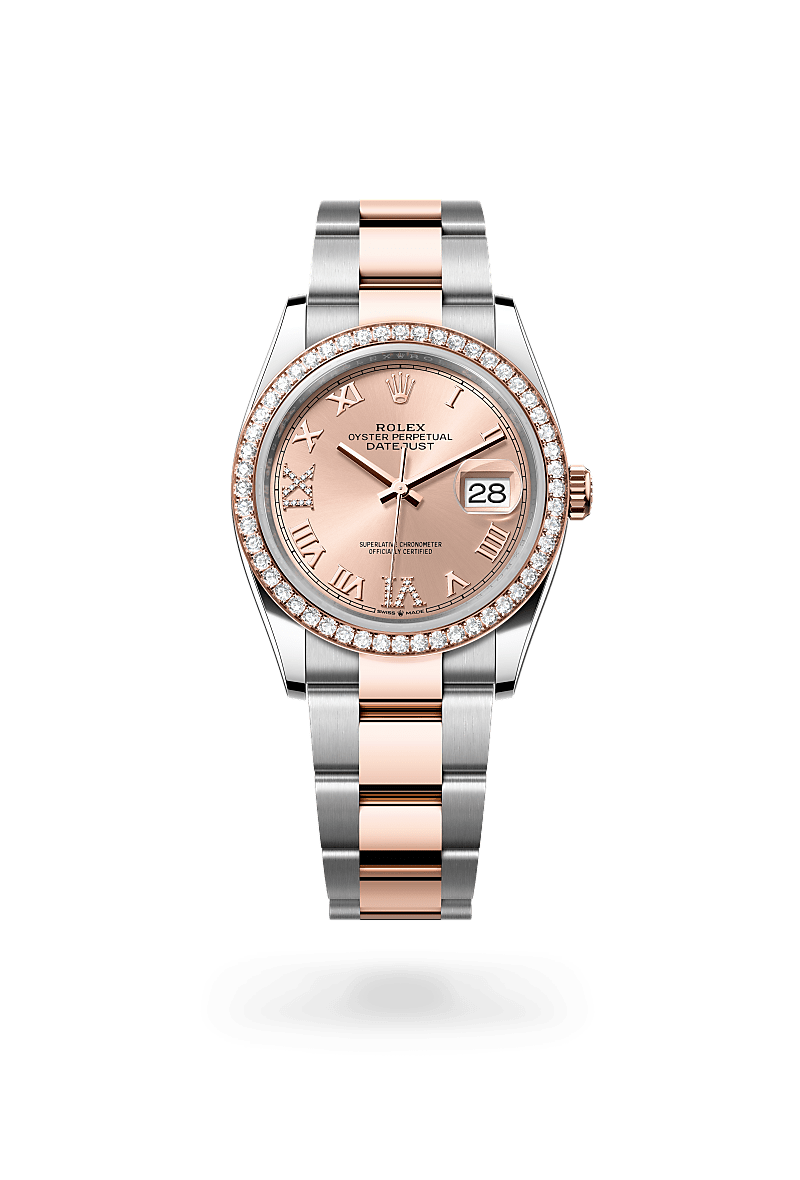 Rolex Datejust 36 in Rolesor Everose - kombinasi Oystersteel dan emas Everose, M126281RBR-0016 | The Hour Glass