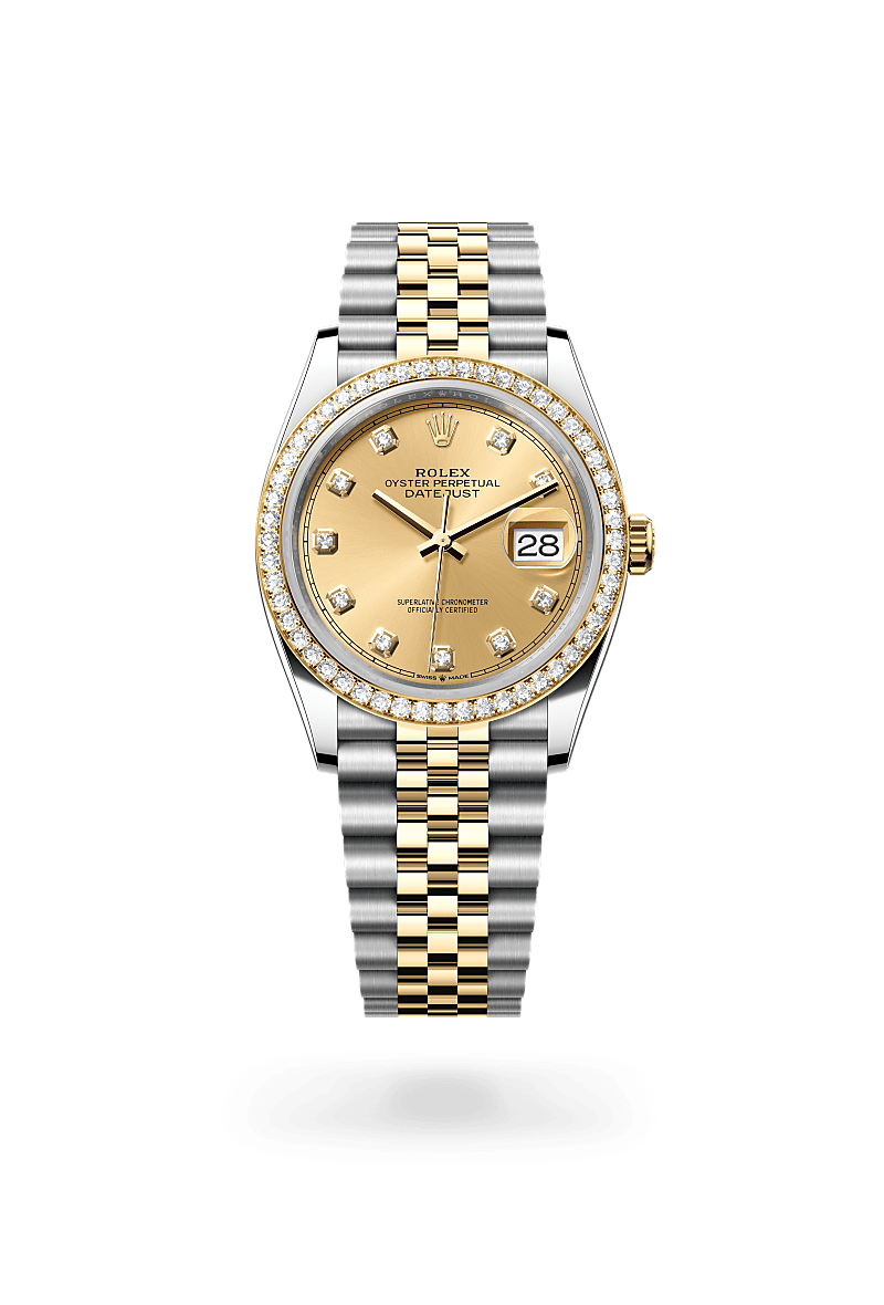 Rolex Datejust 36 in Yellow Rolesor - combination of Oystersteel and yellow gold, M126283RBR-0003 - The Hour Glass