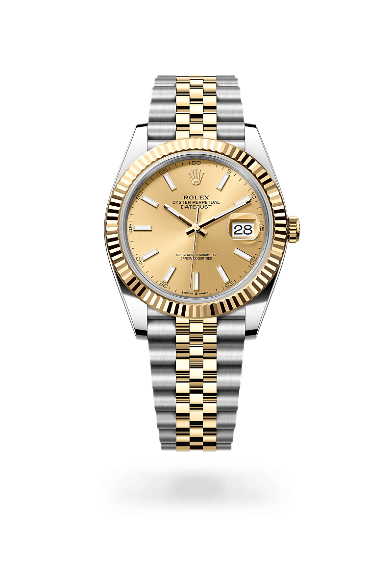 Rolex Datejust 41 in Yellow Rolesor - การผสมผสานระหว่าง Oystersteel และทองคำ, M126333-0010 | The Hour Glass