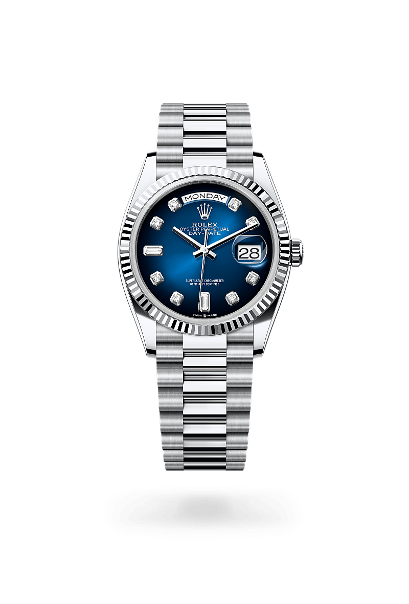 Rolex Day-Date 36 in Platinum, M128236-0005 - The Hour Glass
