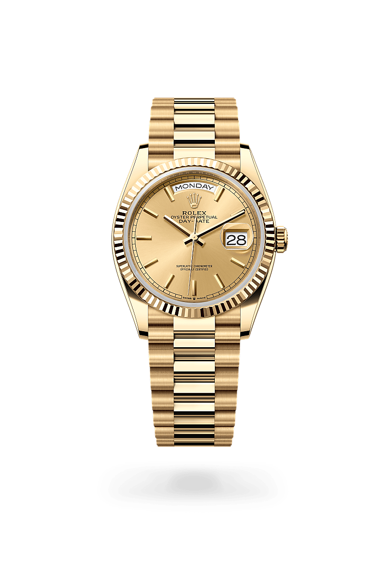 Rolex Day-Date 36 in 18 ct yellow gold, M128238-0045 | The Hour Glass