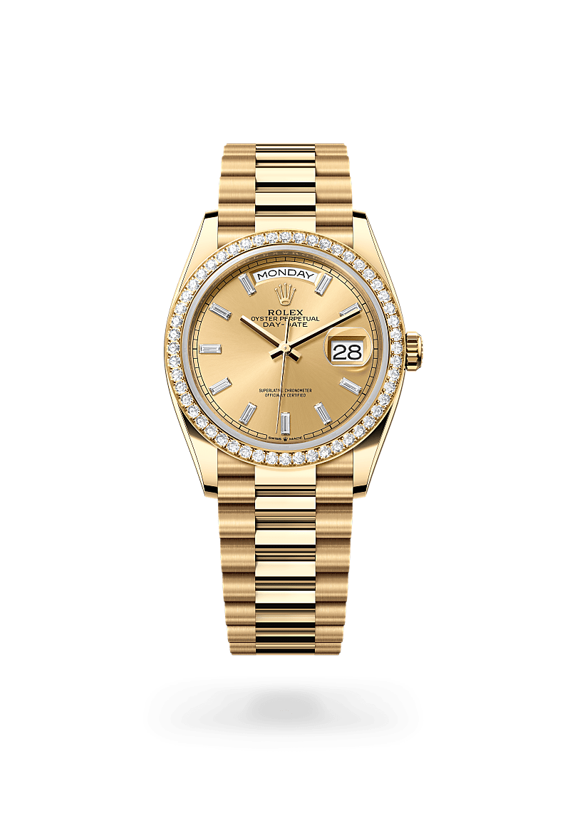 Rolex Day-Date 36 in 18 ct yellow gold, M128348RBR-0080 - The Hour Glass