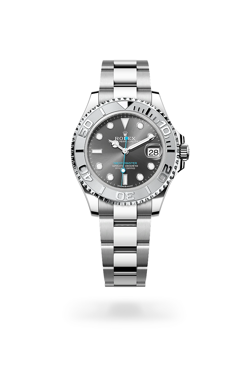 Rolex Yacht-Master 37 in Rolesium - kombinasi Oystersteel dan platinum, M268622-0002 | The Hour Glass