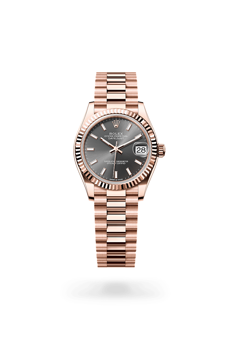 Rolex Datejust 31 in 18 ct Everose gold, M278275-0027 - The Hour Glass