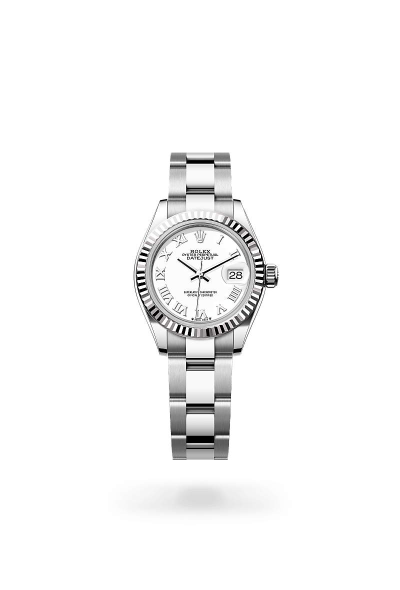 Rolex Lady-Datejust in White Rolesor - การผสมผสานระหว่าง Oystersteel และทองคำขาว, M279174-0020 | The Hour Glass
